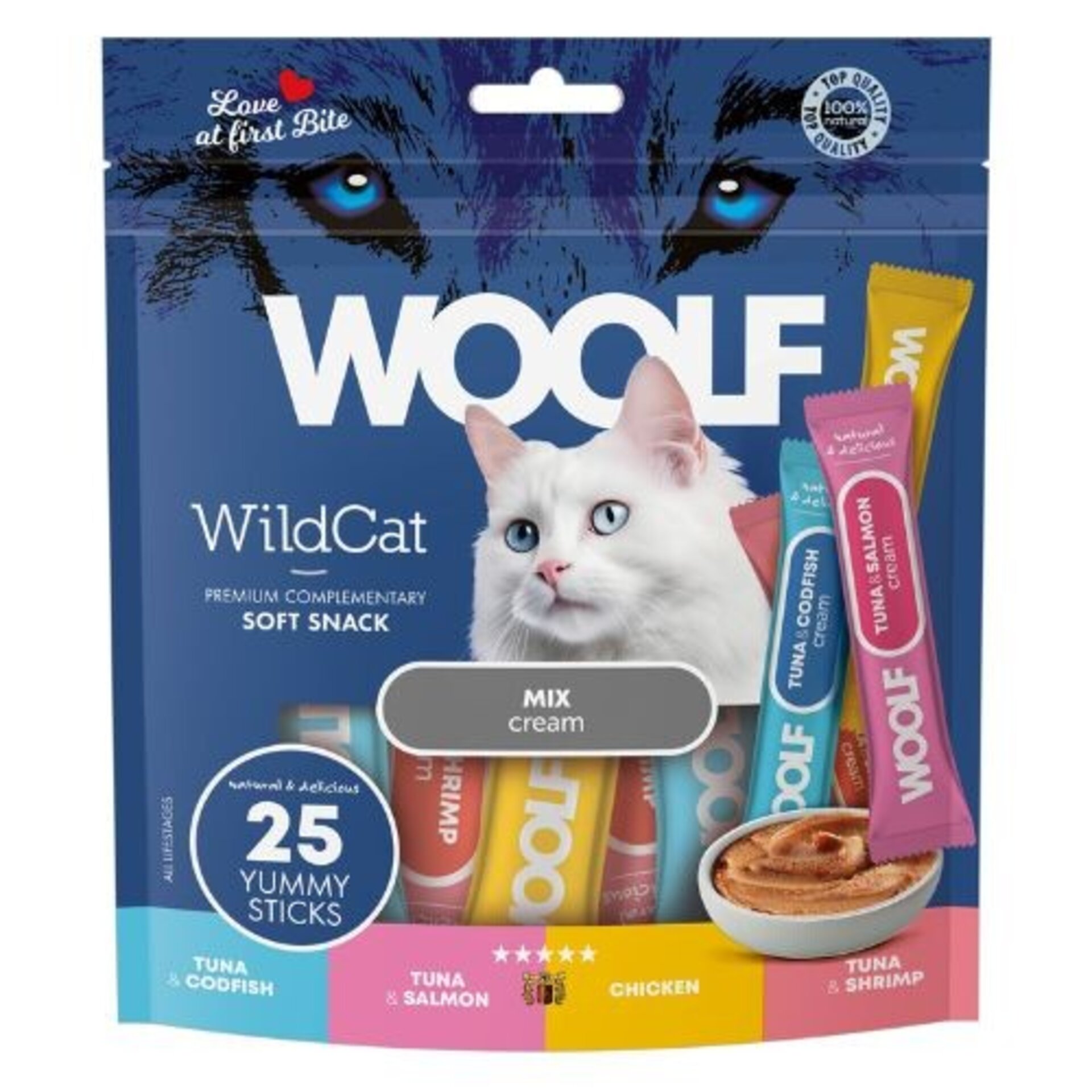 Woolf Wildcat Crema Mixto 350gr (25x14gr) - 1