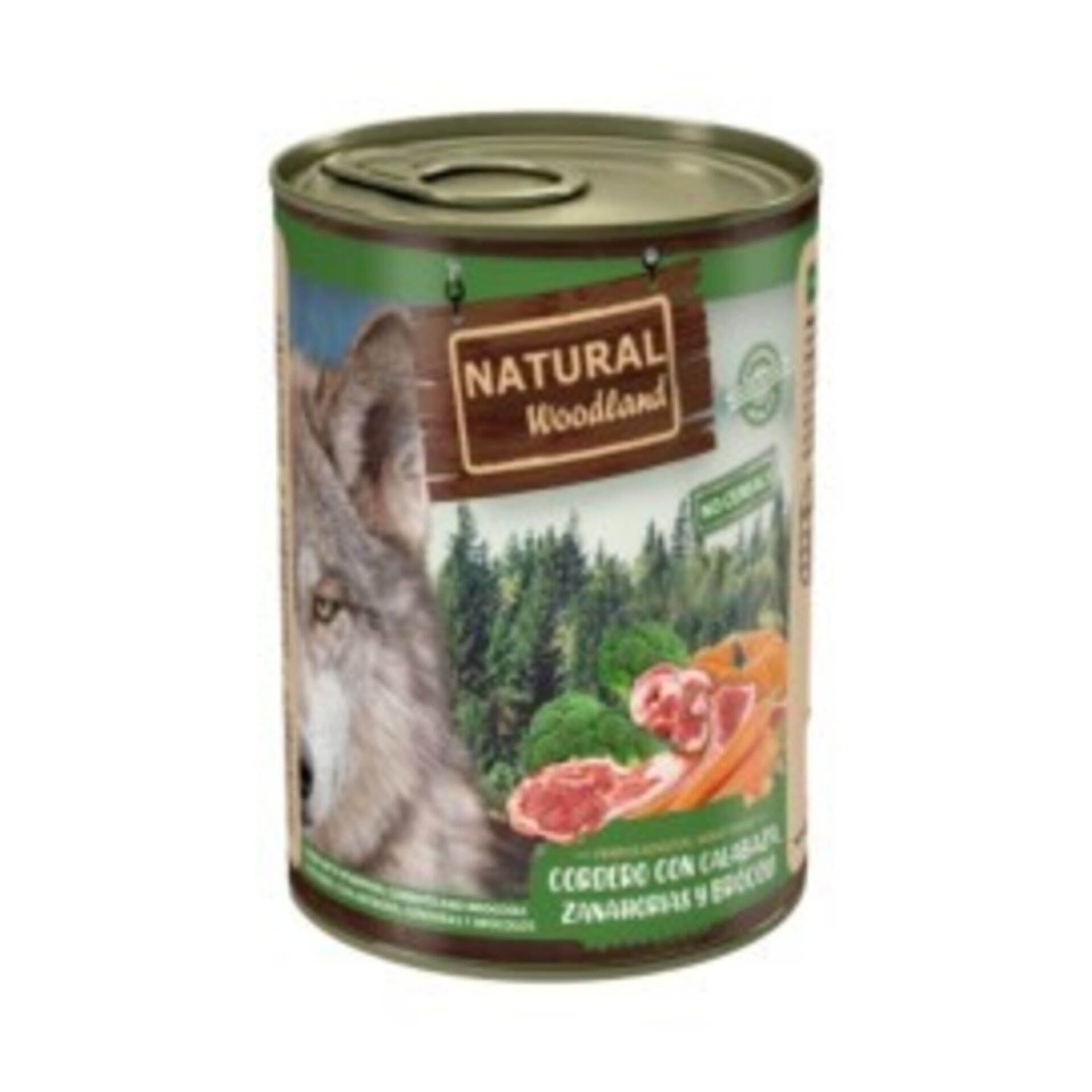 Natural Woodland Lata de Cordero con Calabaza, Zanahorias y Brócoli 400g - 1