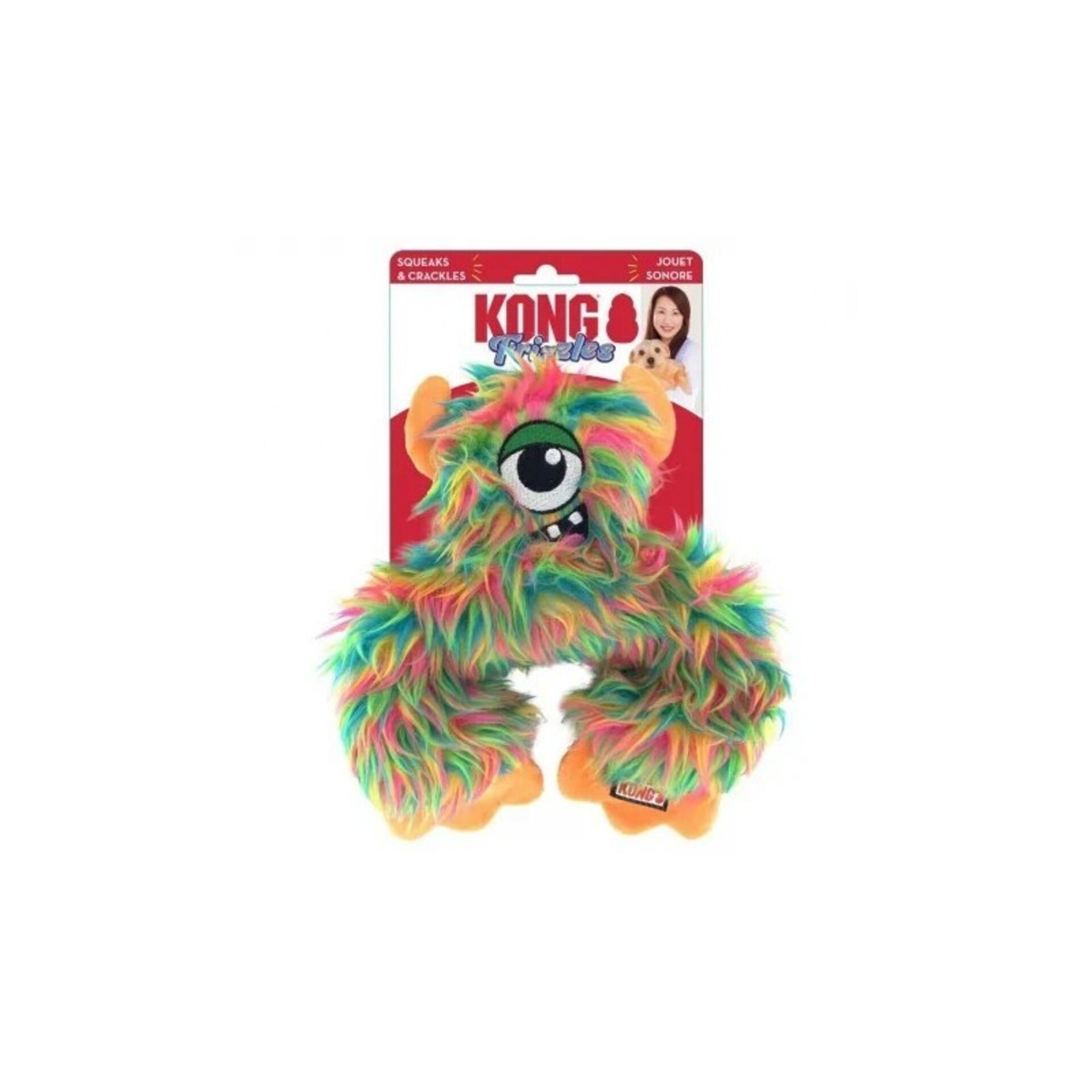 Kong Frizzle Frazzle Peluche para Perros Multicolor - 1