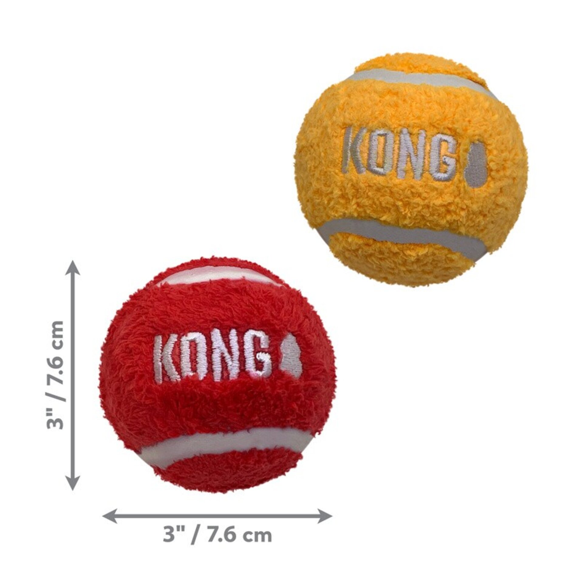 KONG Juguete para perro pelotas de deporte softies 2 pk surtido - 2