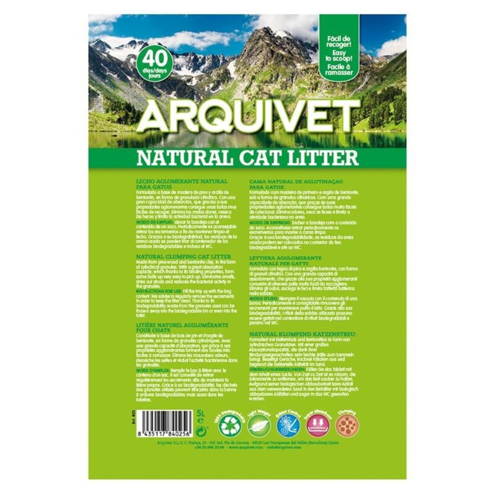 Natural Cat Litter 5 L - 4