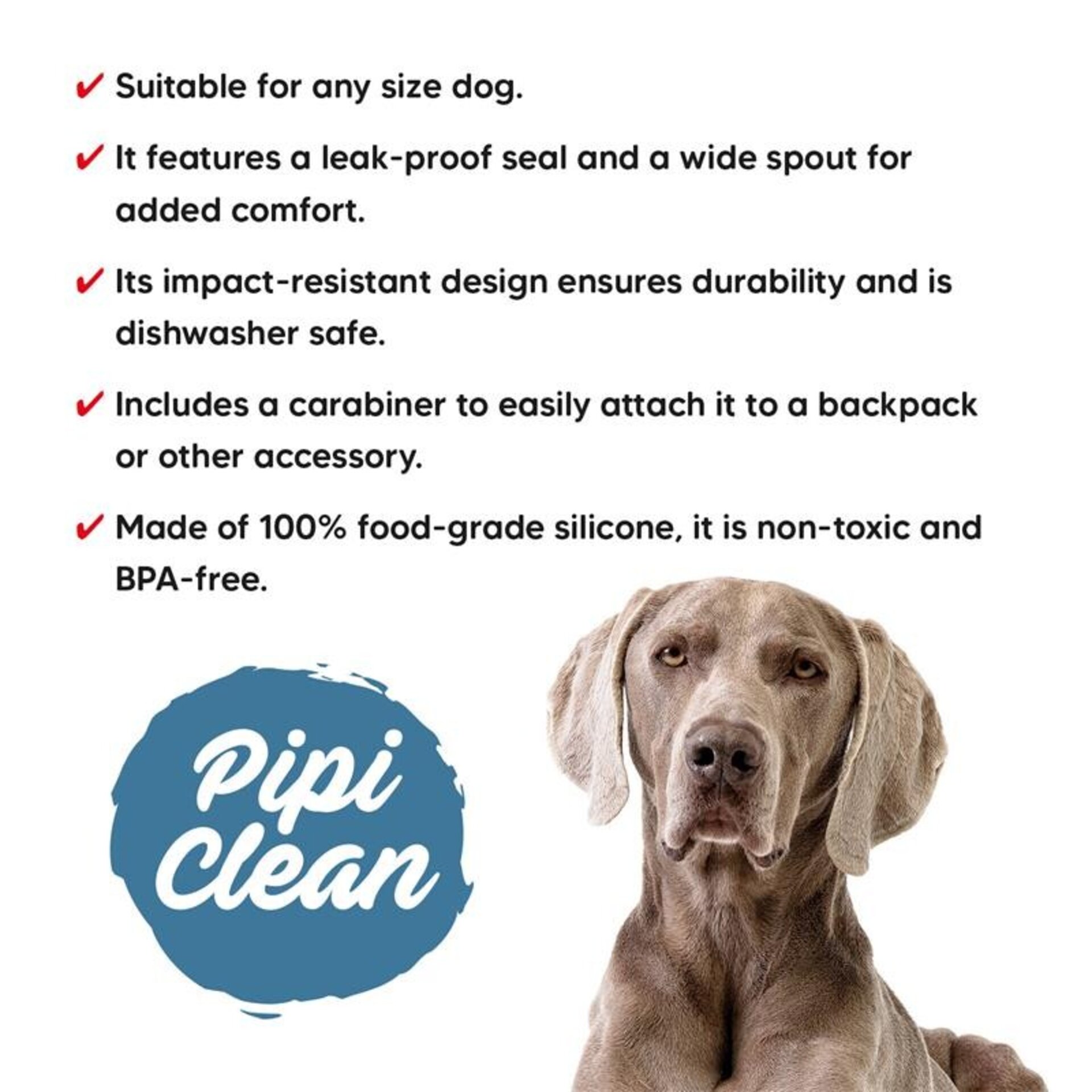 Pipi Clean - Botella plegable portátil limpia-pipi mascotas - 550 ml - 4