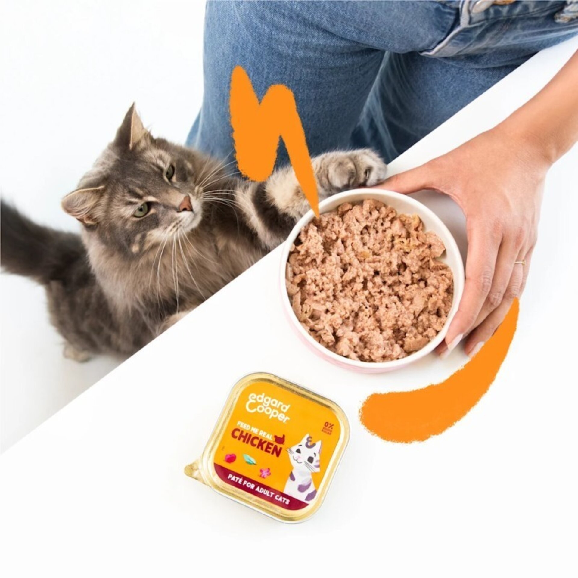 Edgard & Cooper Adult Pollo de corral Paté Tarrina 85 Gr para Gatos - 2