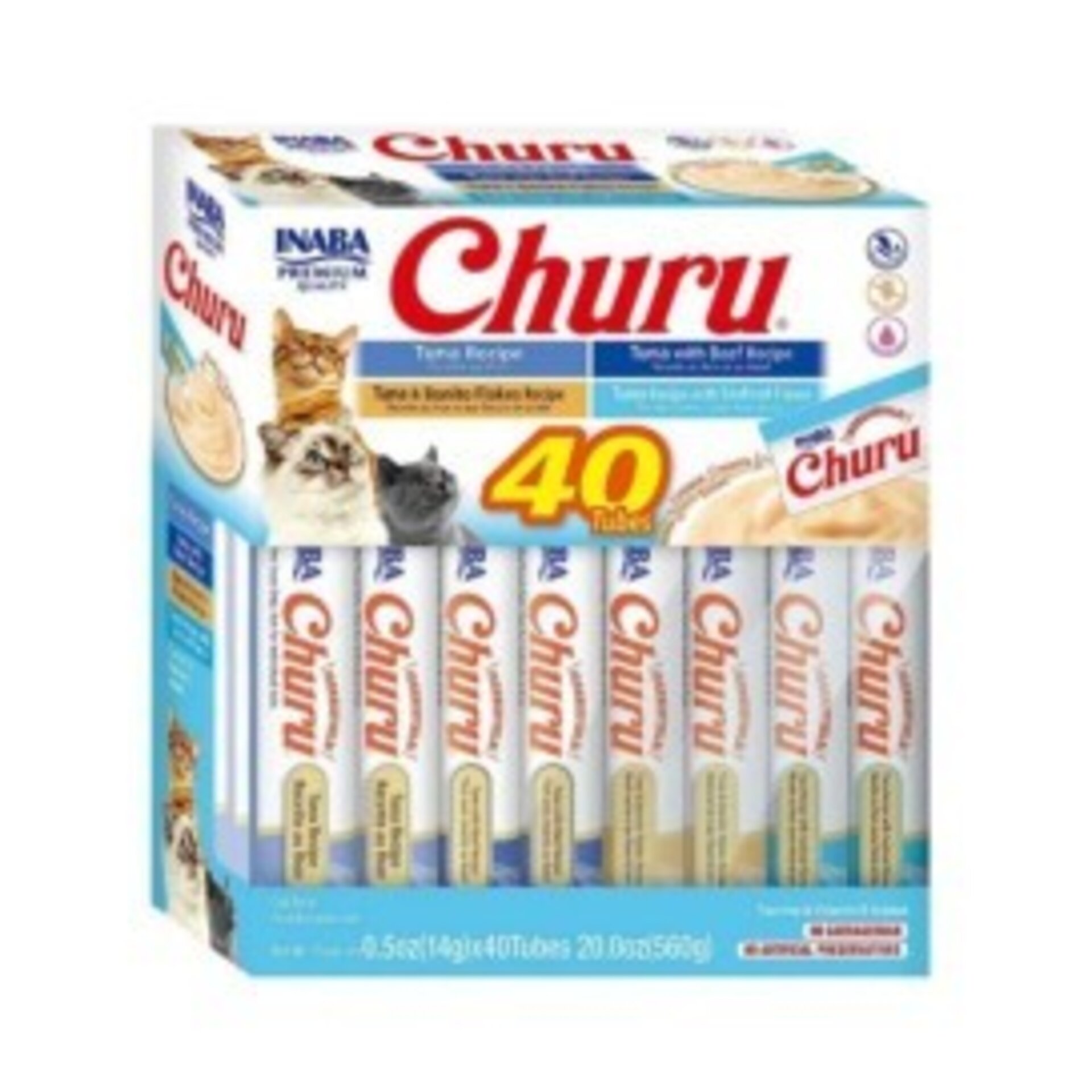 Churu Ciao Pack 40 Tubos de Atún & Marisco para Gatos - 1
