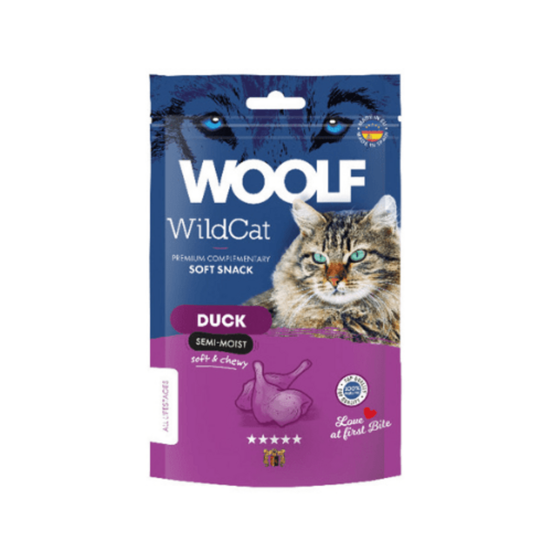WildCat Snack Semihúmedo de Pato para Gatos 50gr - 1