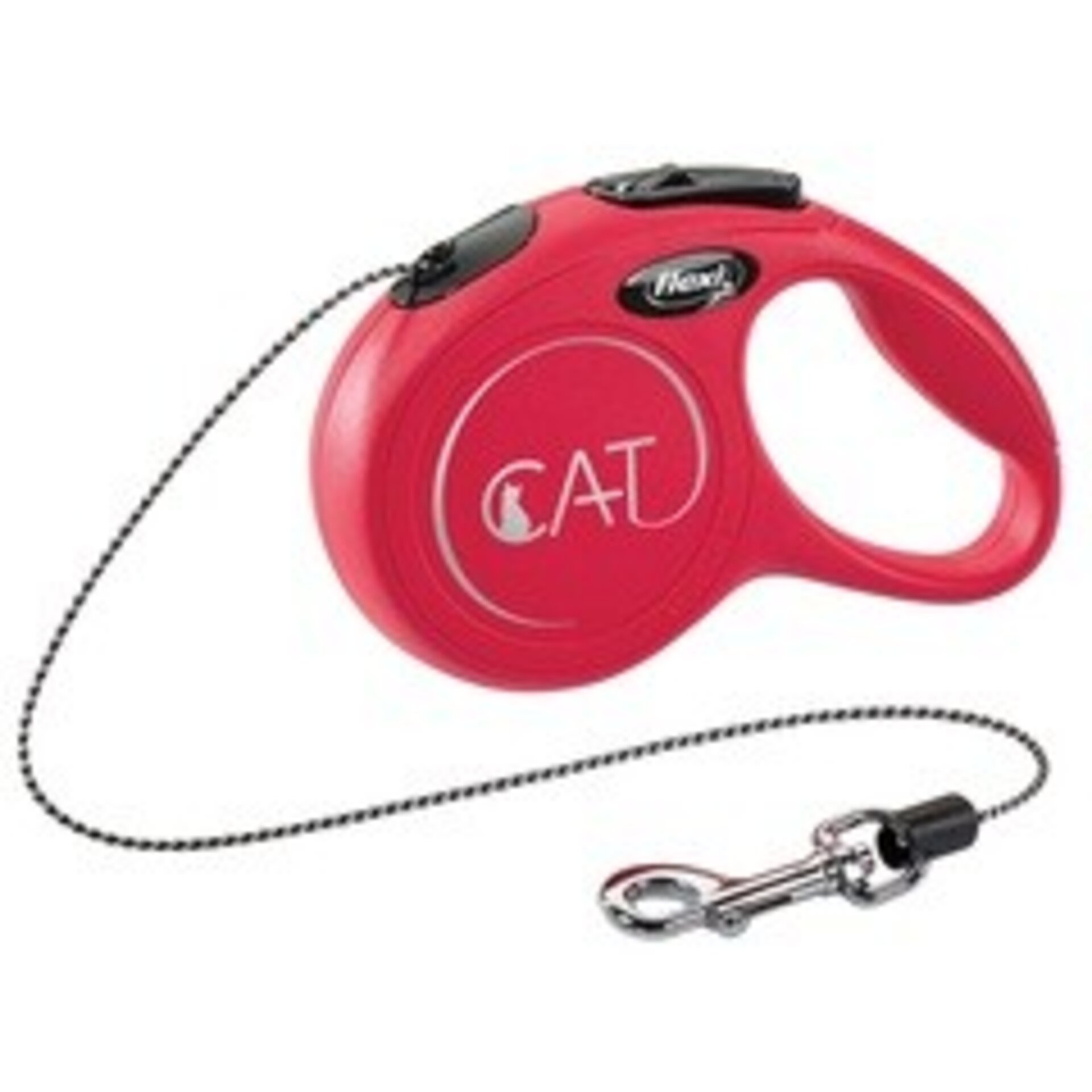 Flexi correa retractil para gato classic cordon rojo 3m - 1