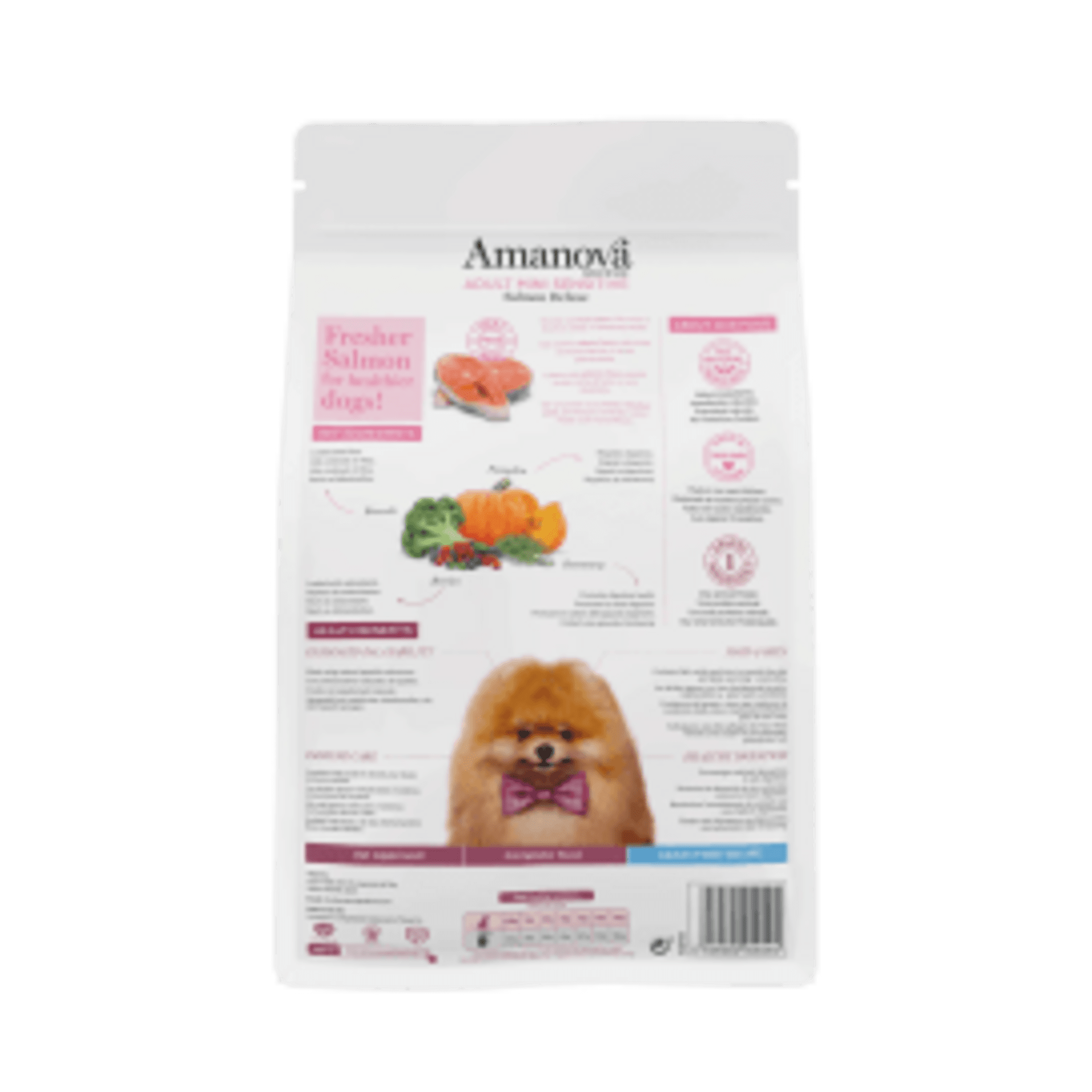 Pienso para Perros Pequeños de Salmón Amanova Adult Mini Sensitive - 2