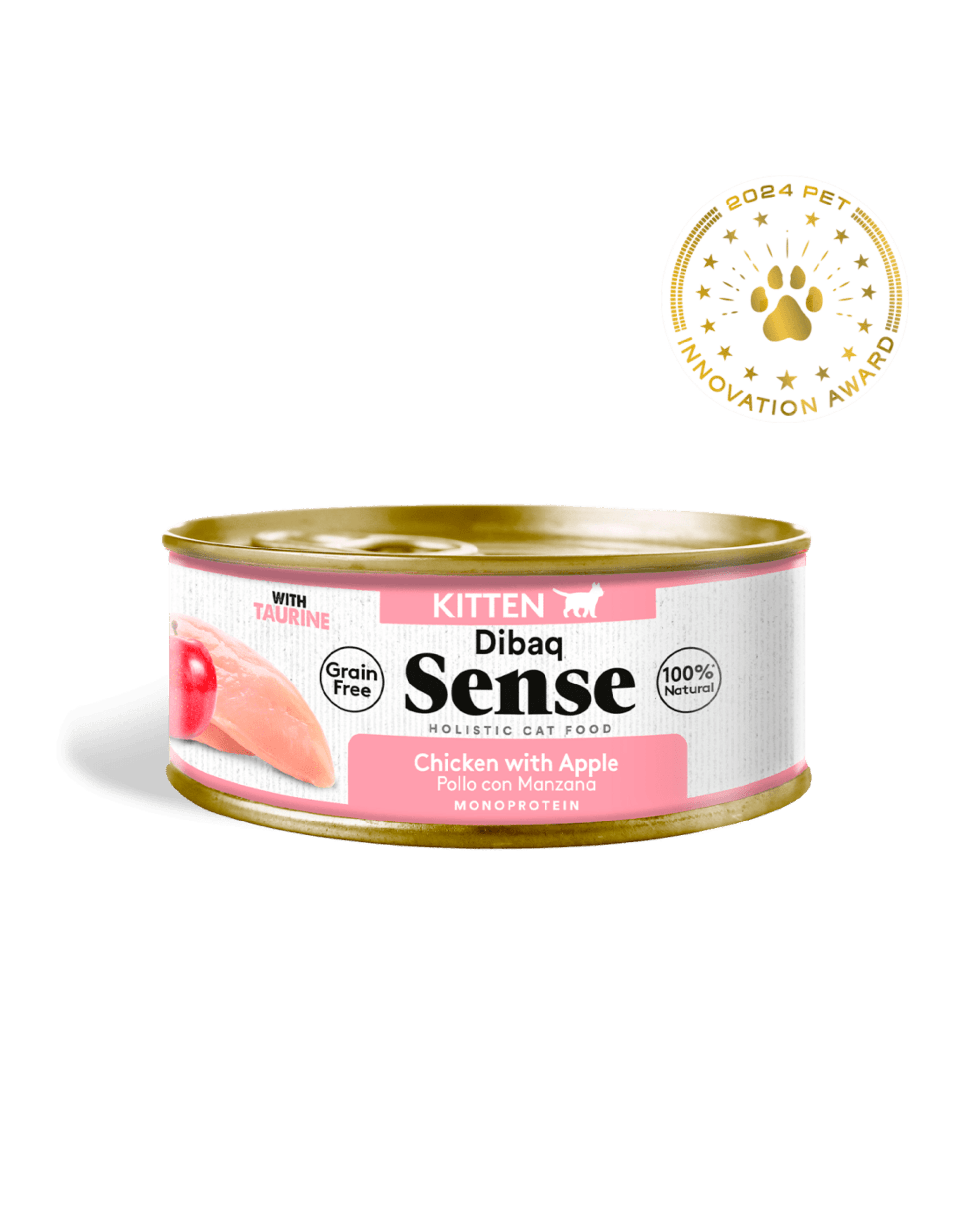 Dibaq sense gatito pollo con manzana - 1