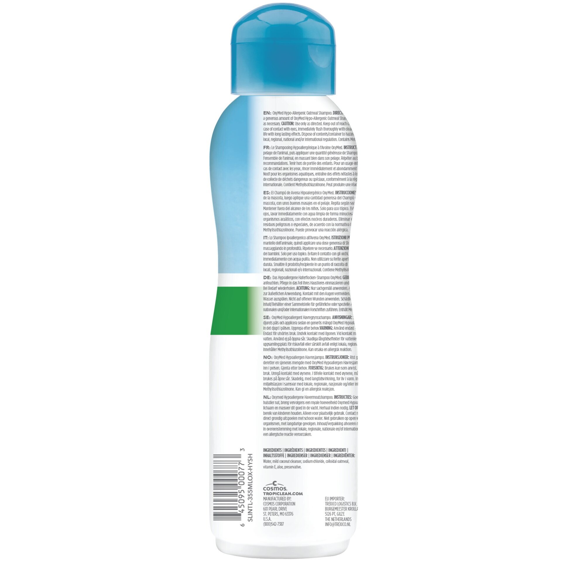 Tropiclean champú hipoalergénico oxymed para mascotas 355ml - 2