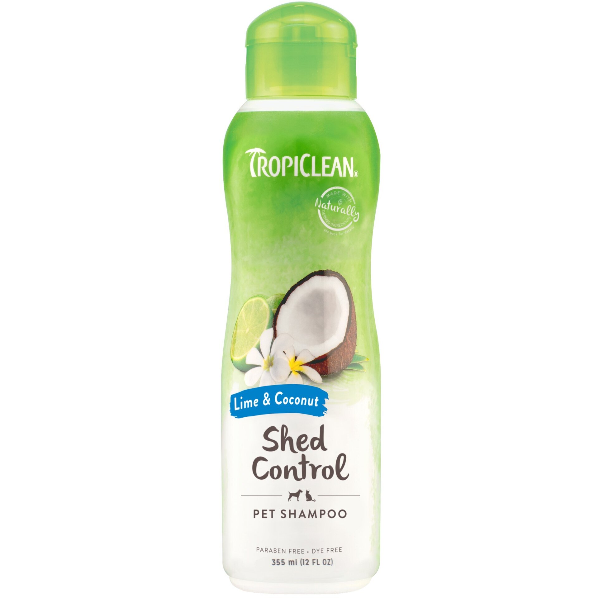 Tropiclean champú lime coconut shed control para mascotas 355ml - 1