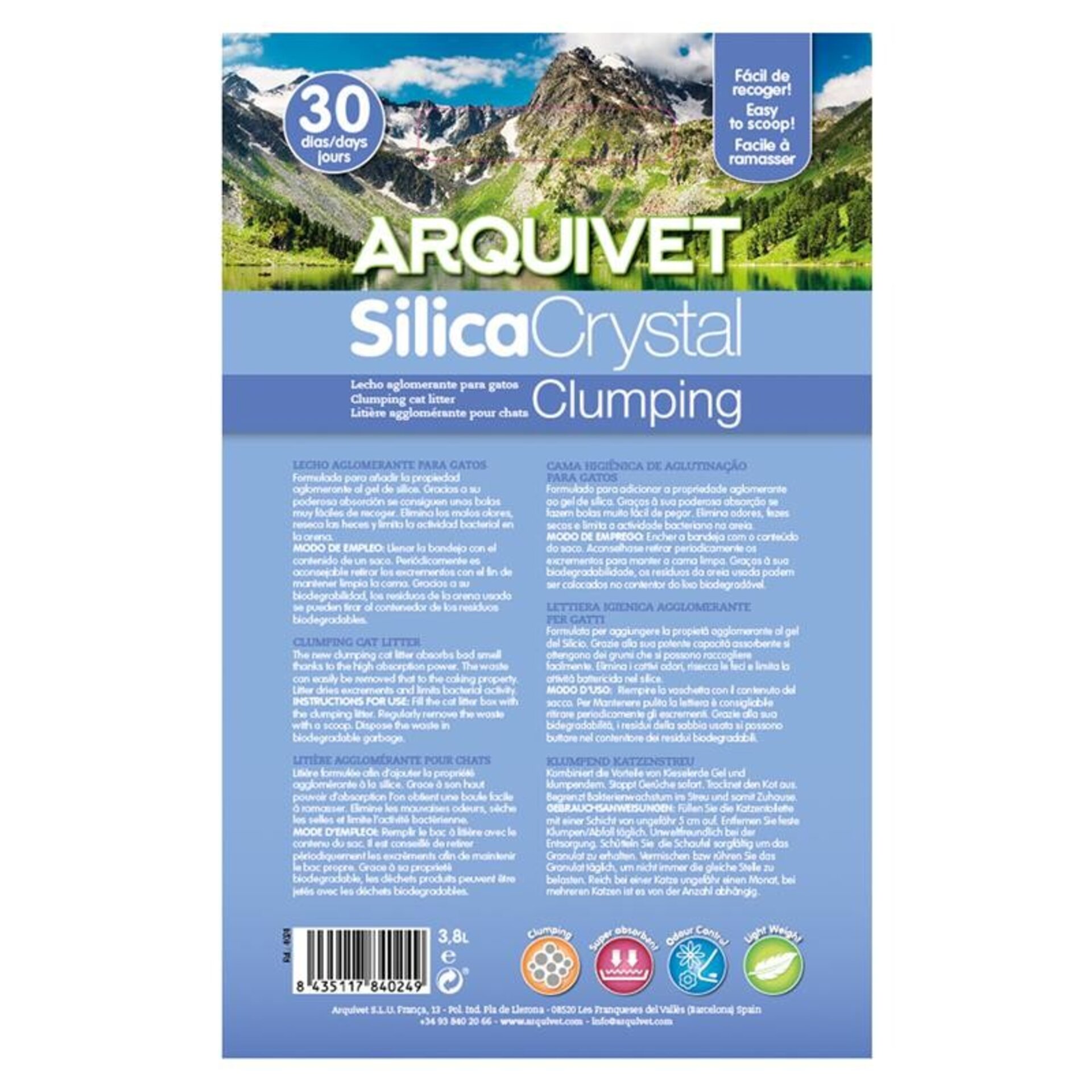 Silica Crystal Clumping 3,8 L - 4