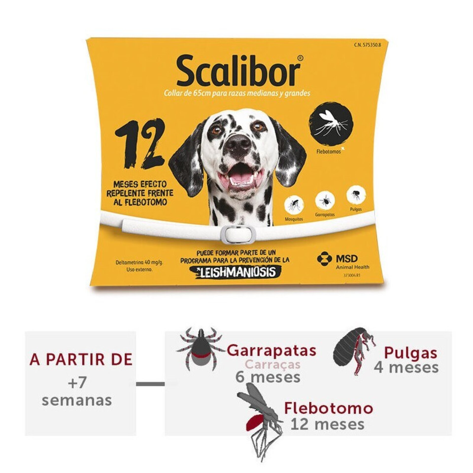Scalibor 65cm Duración 12 meses - 2