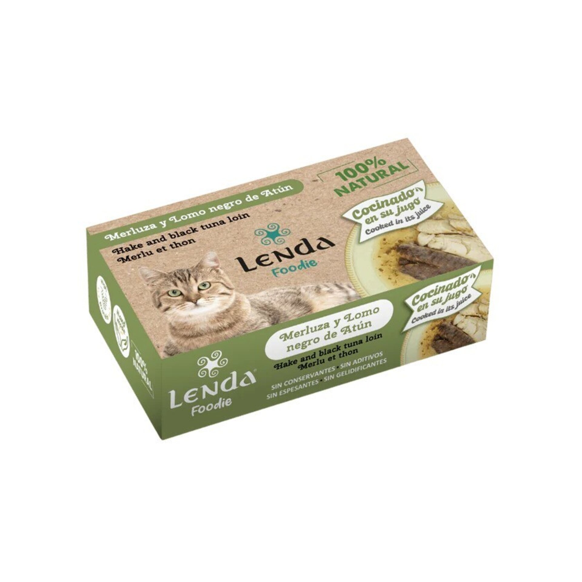 Merluza y Lomo negro de Atún para gatos 120 gr - 1