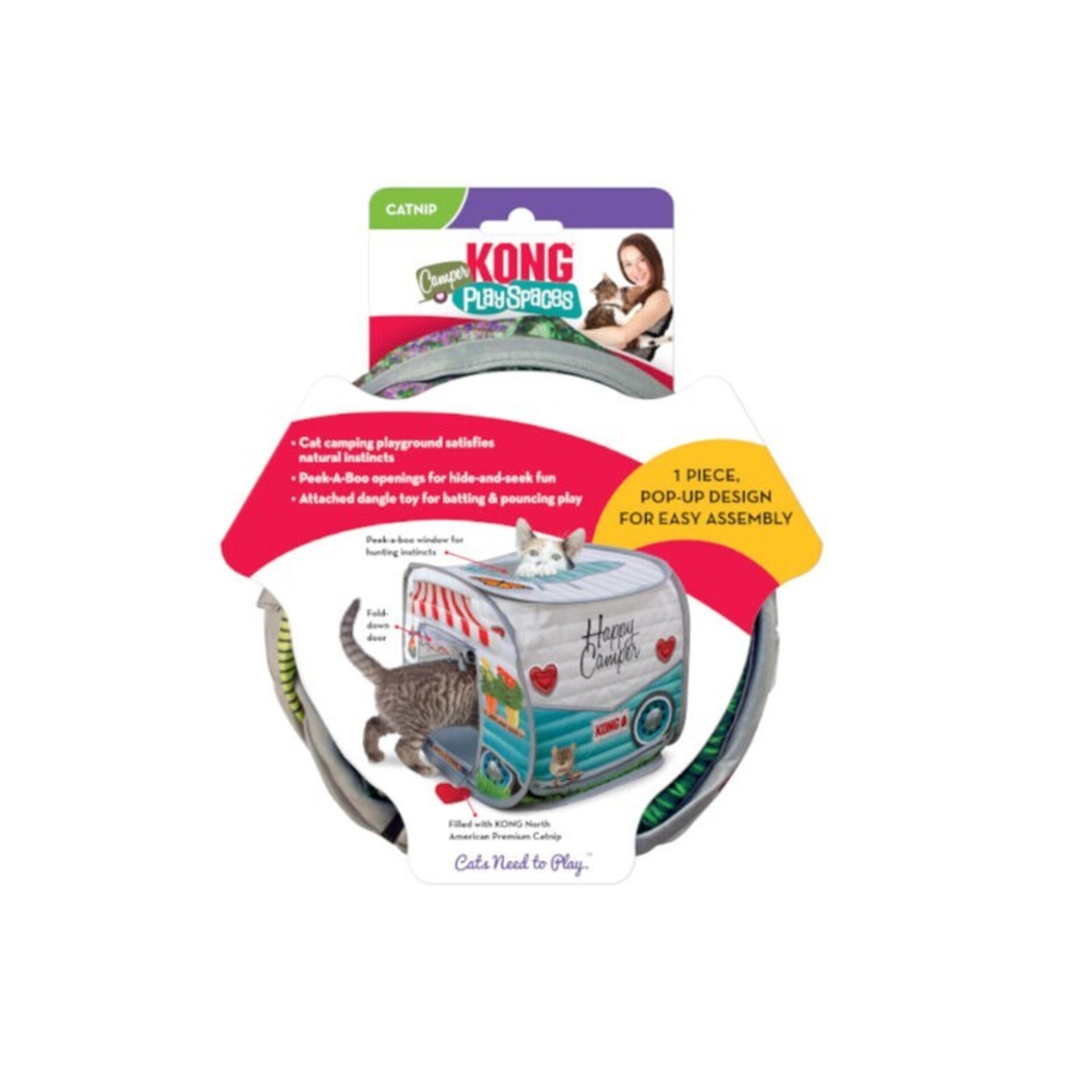 KONG Play Spaces Camper Casa de juguete para gatos - 4