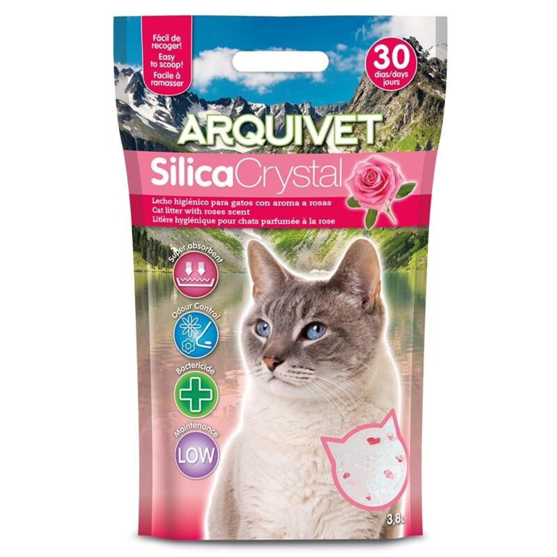Silica Crystal aroma rosas 3,8 L - 1