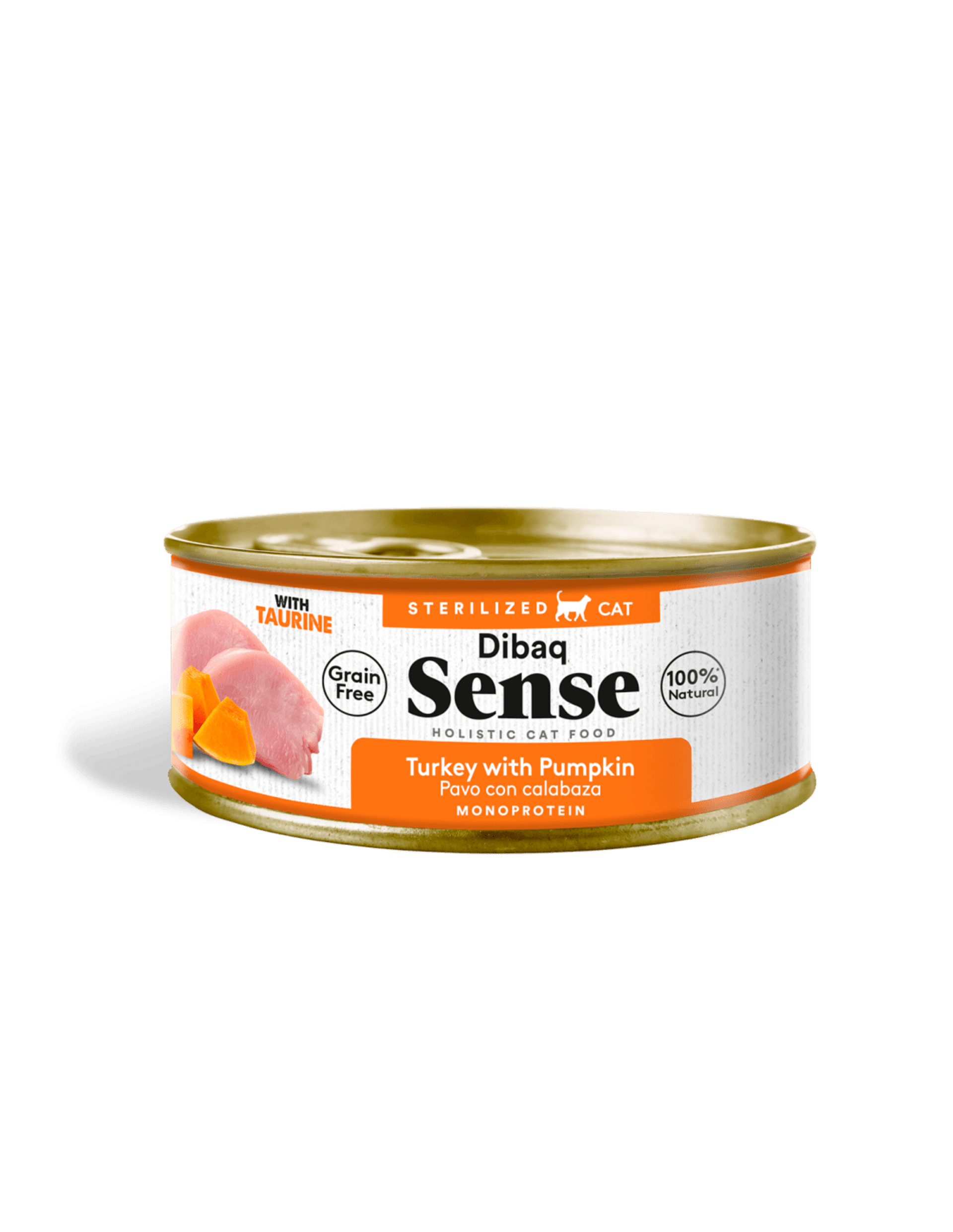 Dibaq sense cat esterilizado pavo con calabaza - 1