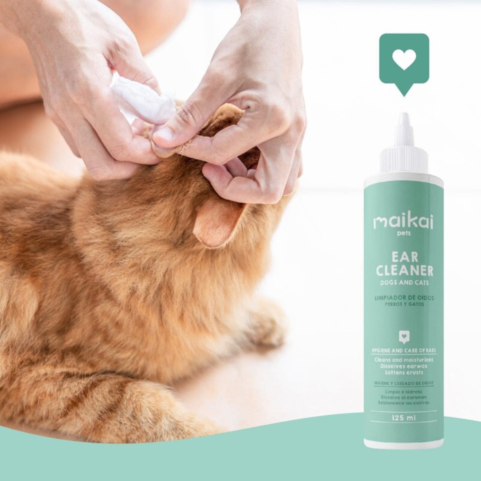Limpiador oídos para perros y gatos (125ml) - 4