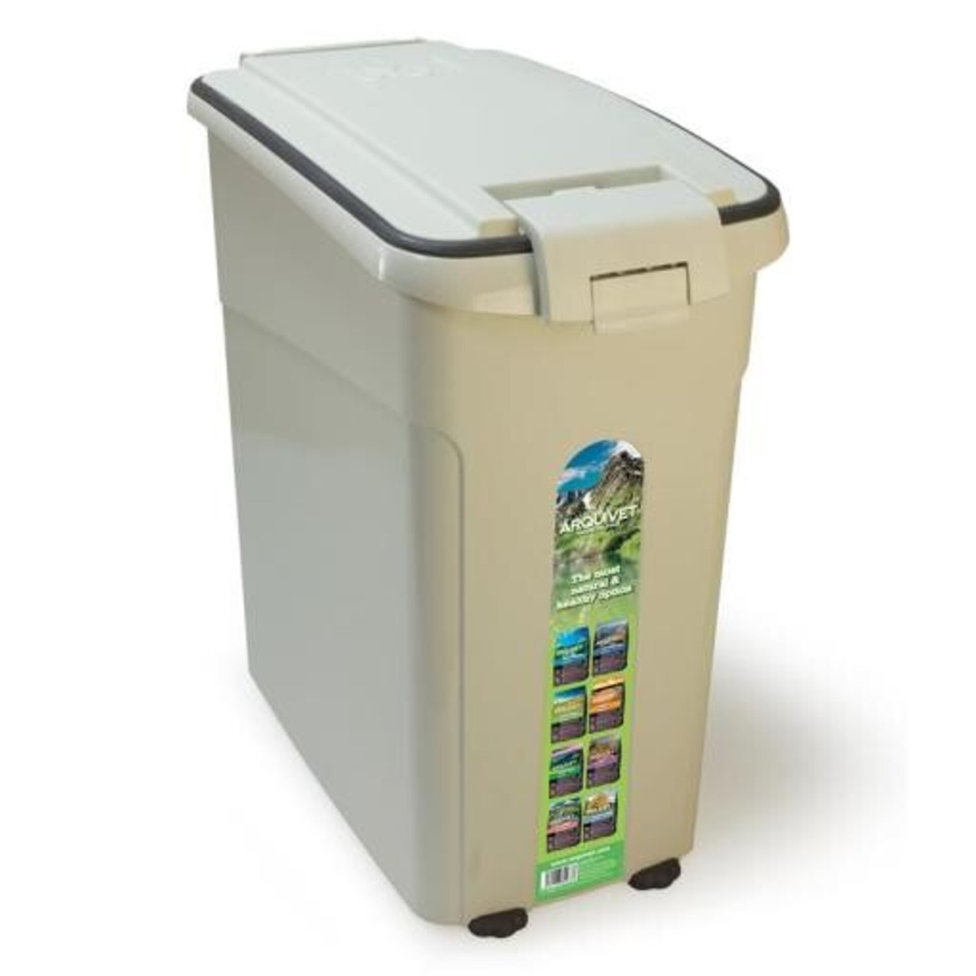 Contenedor hermético con ruedas para pienso - 1