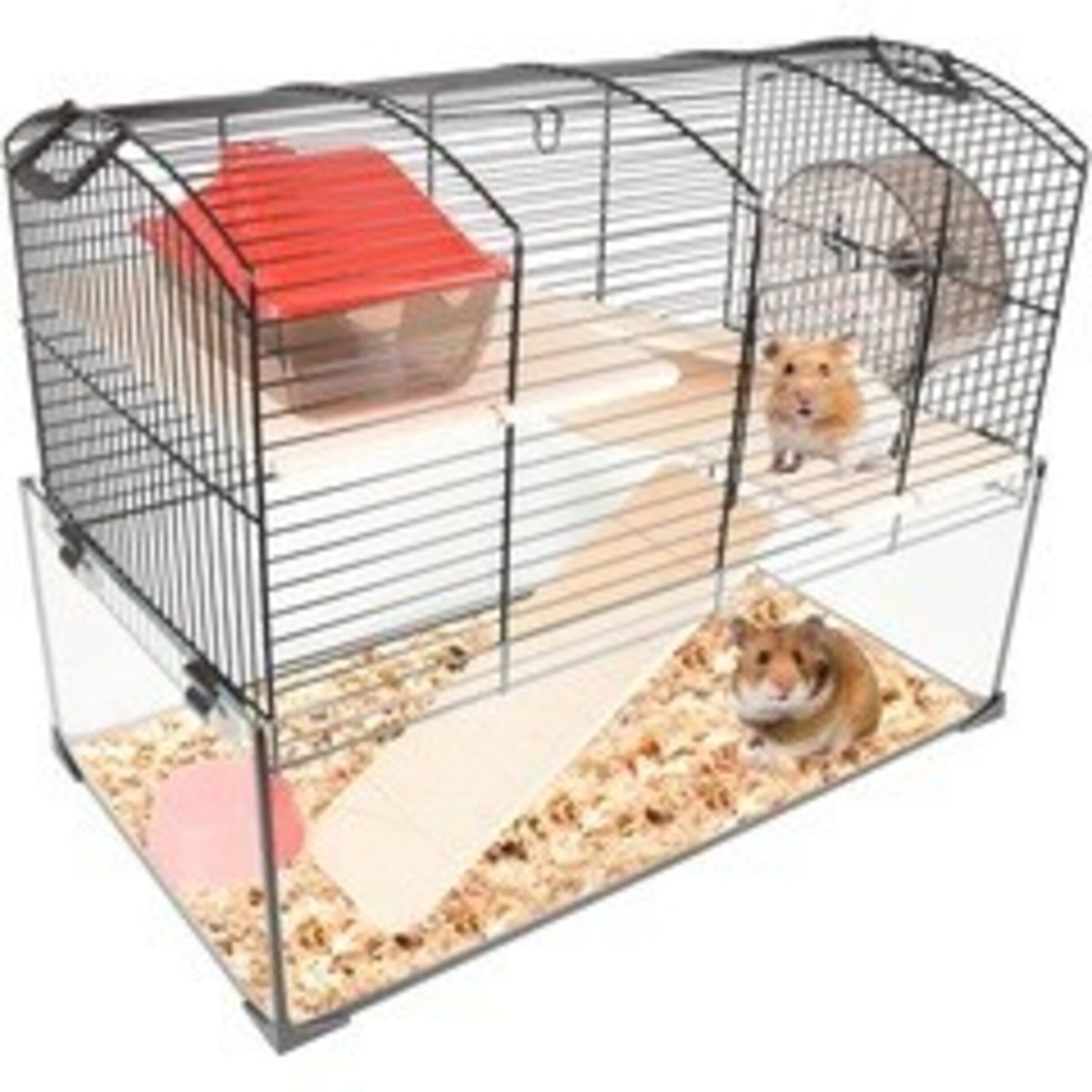 Jaula para hamster flamingo 51,5x29x40cm vitru negro 1 - 1