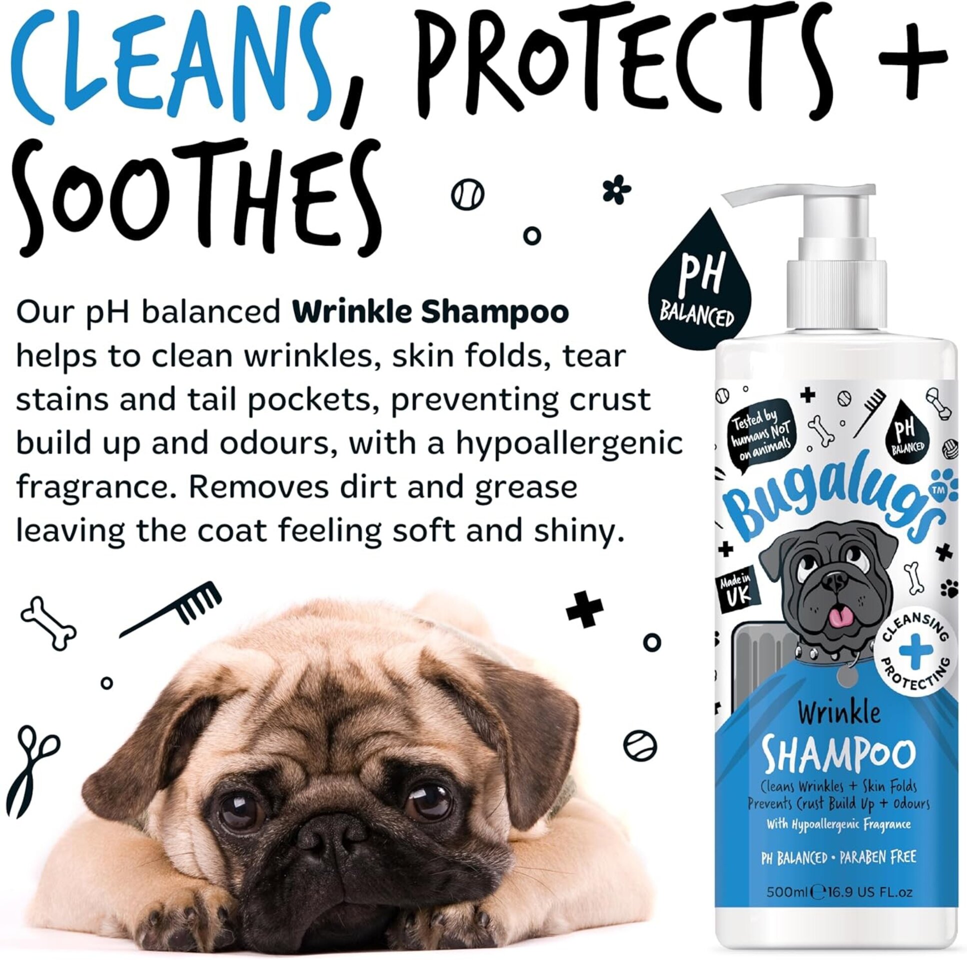 Bugalugs champú para perros para la piel con picazón 500ml - 4