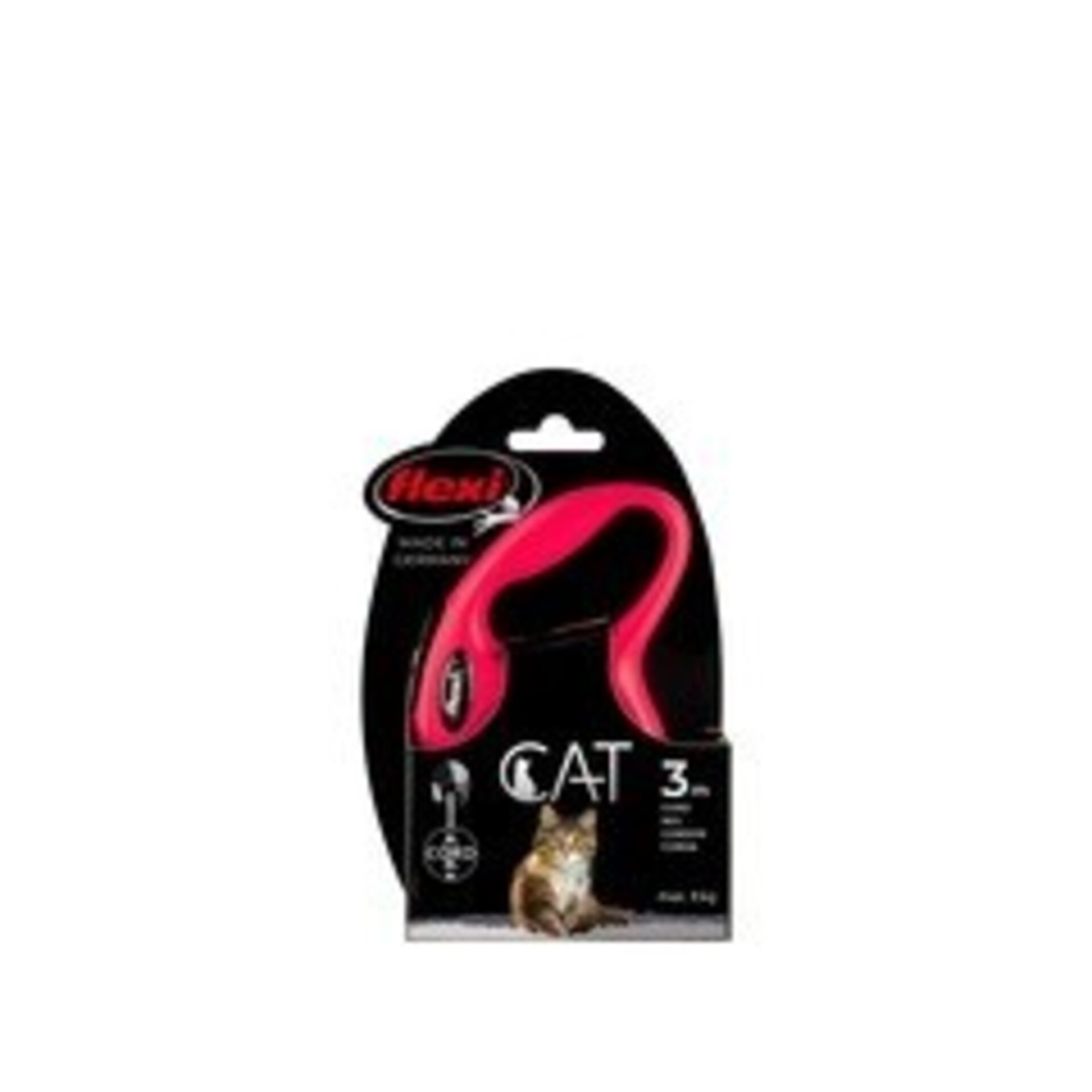 Flexi correa retractil para gato classic cordon rojo 3m - 4