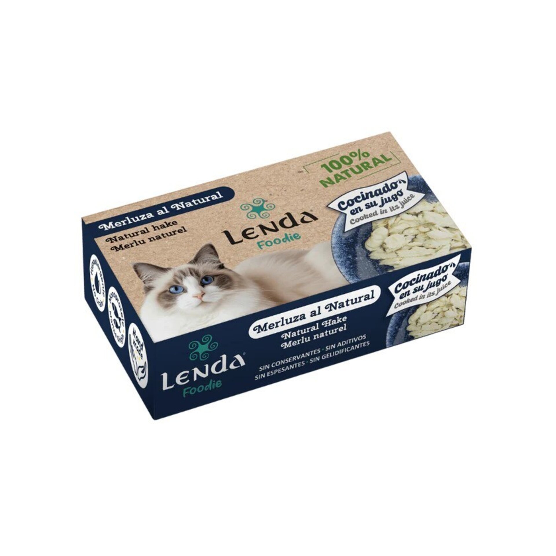 Merluza al Natural para gatos 120 gr - 1