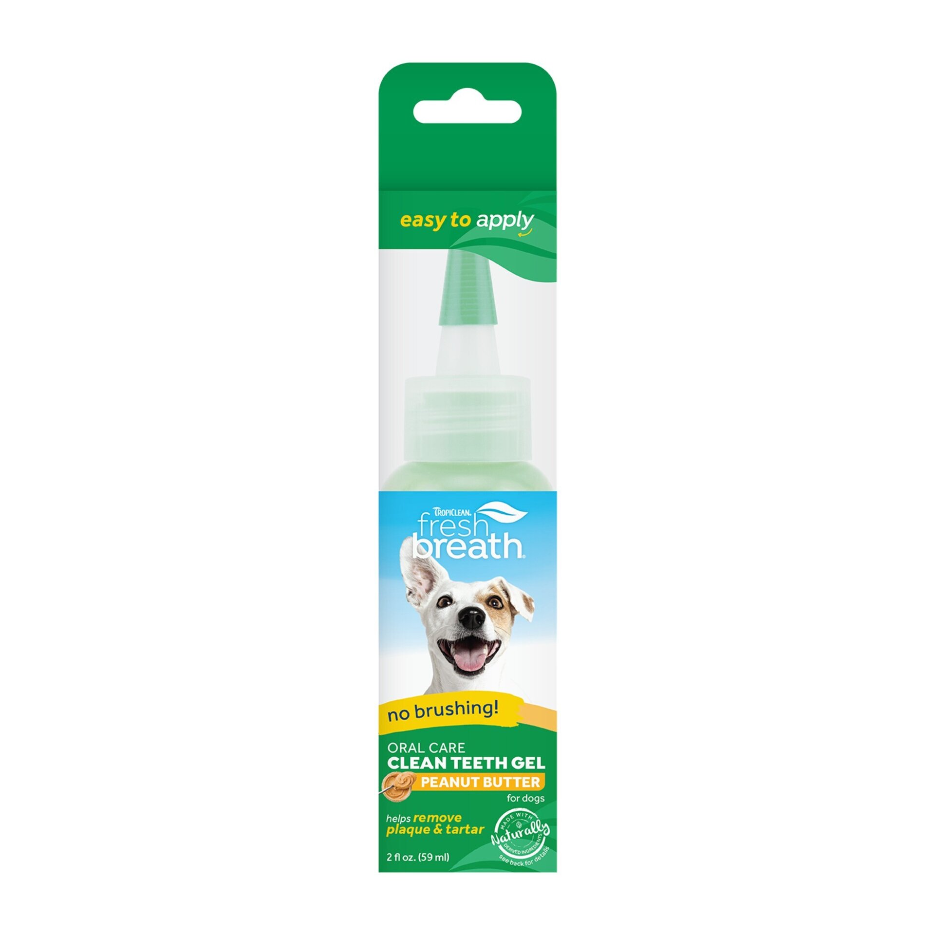 Tropiclean gel bucal fresh breath con mantequilla de cacahuete 59ml - 2