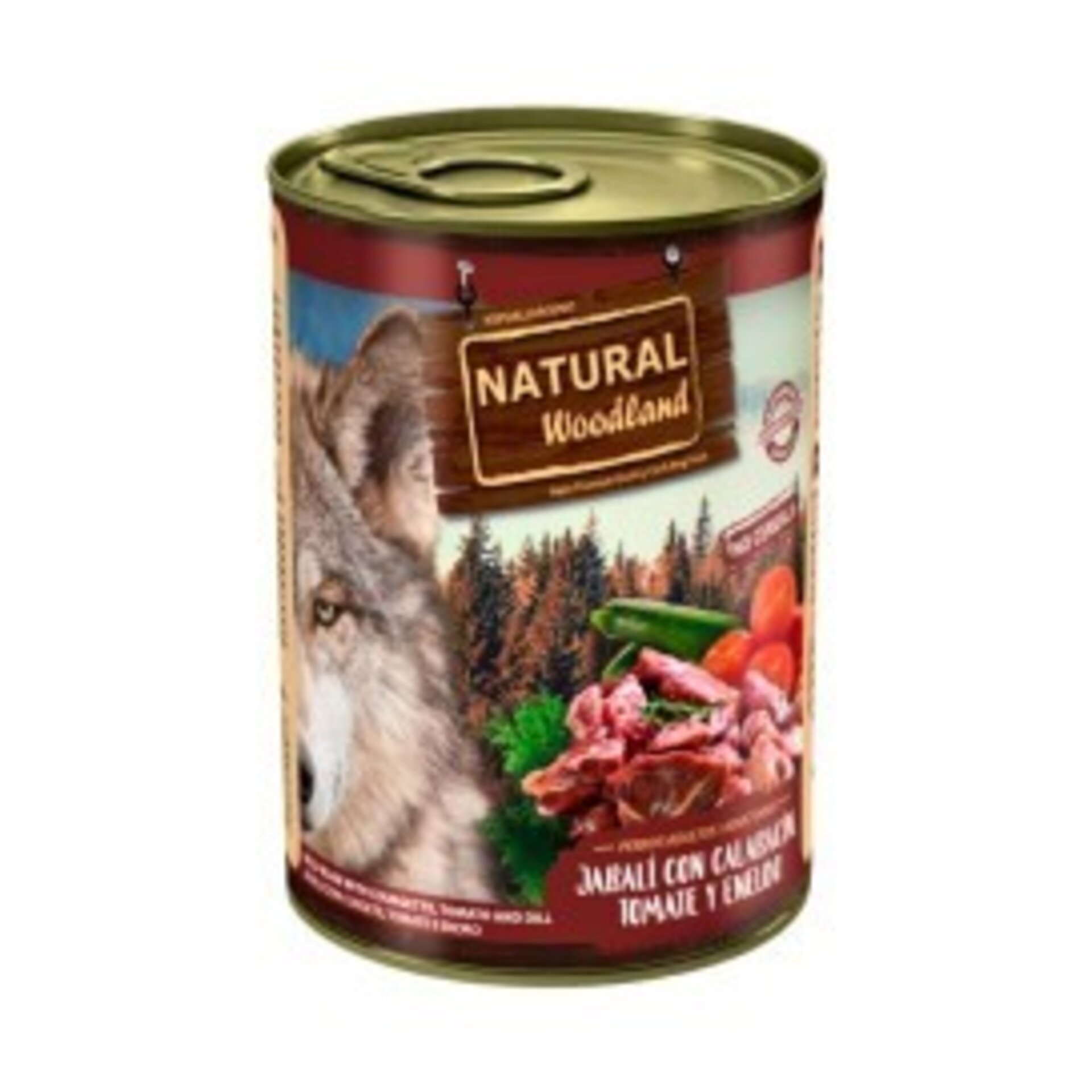 Lata Jabalí con Calabacín, Tomate y Eneldo para Perro 400g - 1