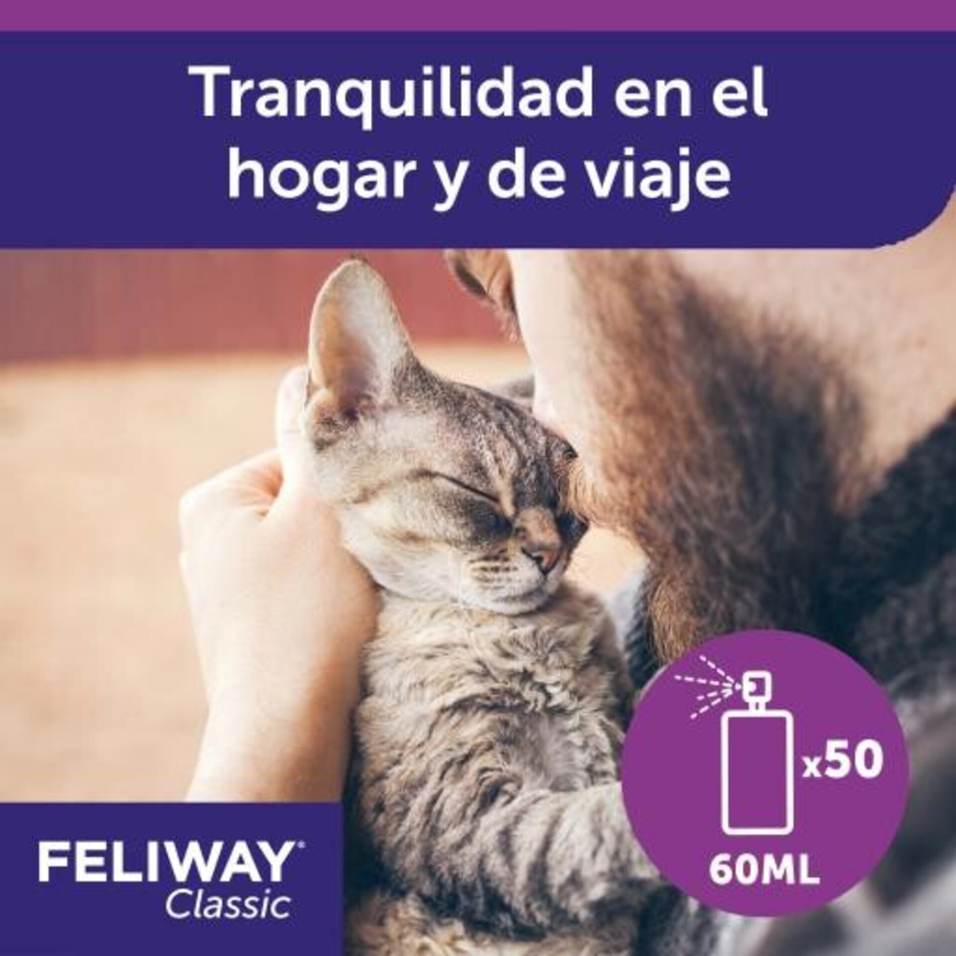 Feliway Classic Spray Antiestrés para Gatos 60ml - 4