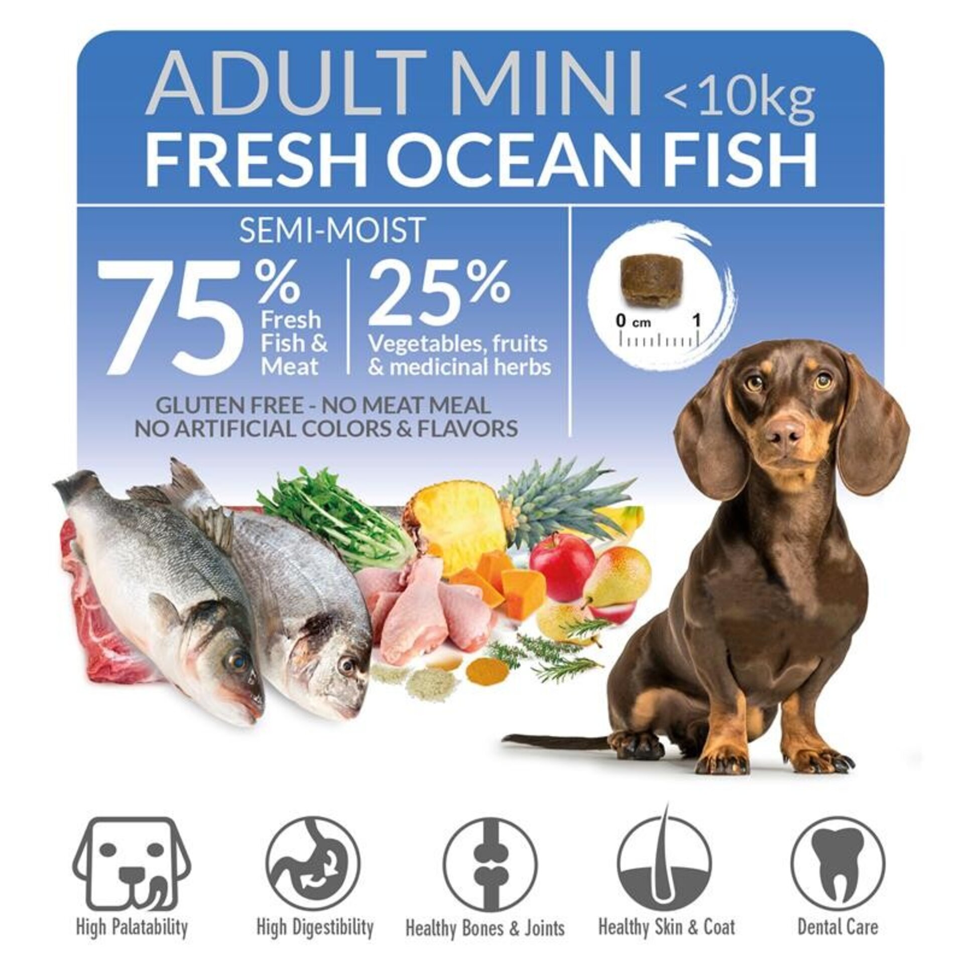 Arquivet Pienso Semihúmedo Fresh Ocean de Pescado para Perrros de Raza Pequeña - 3