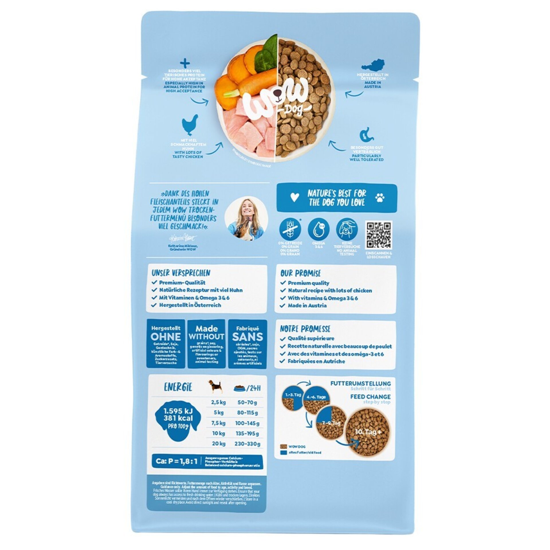 WOW Alimento seco mini adulto pollo 1kg - 2