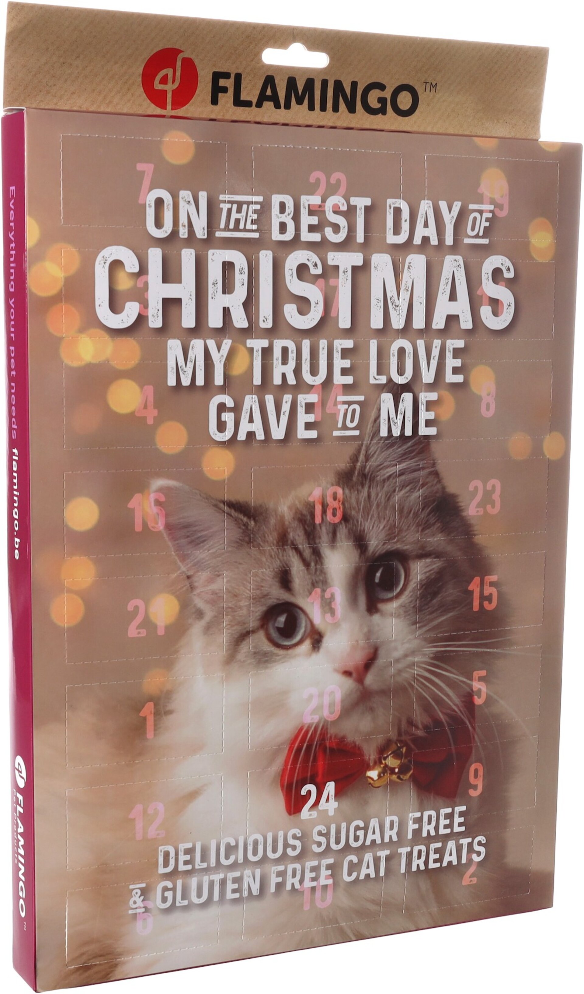 Calendario de navidad para gato flamingo - 1