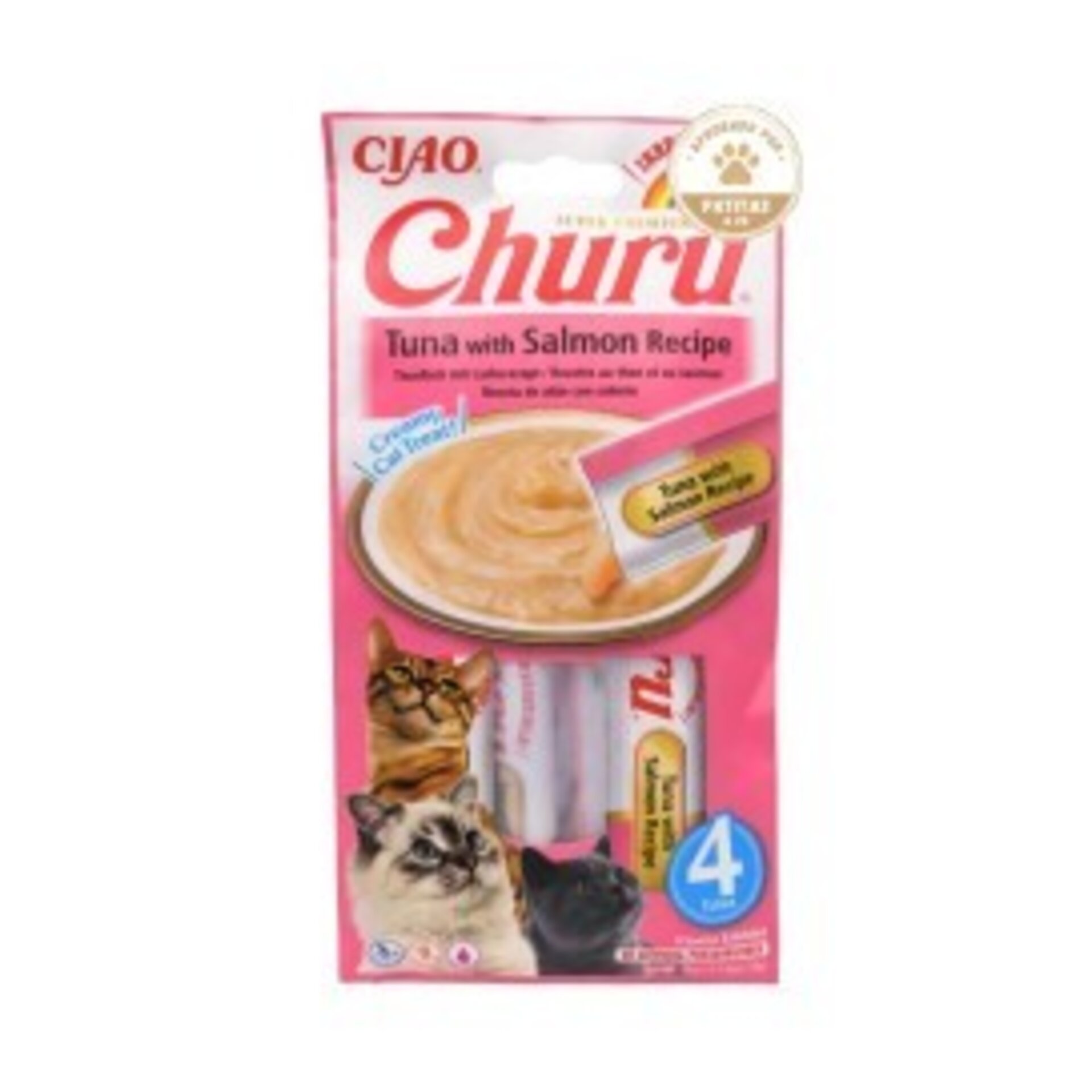 Snacks Churu de Atún & Salmón para Gatos (4×14 g) - 3