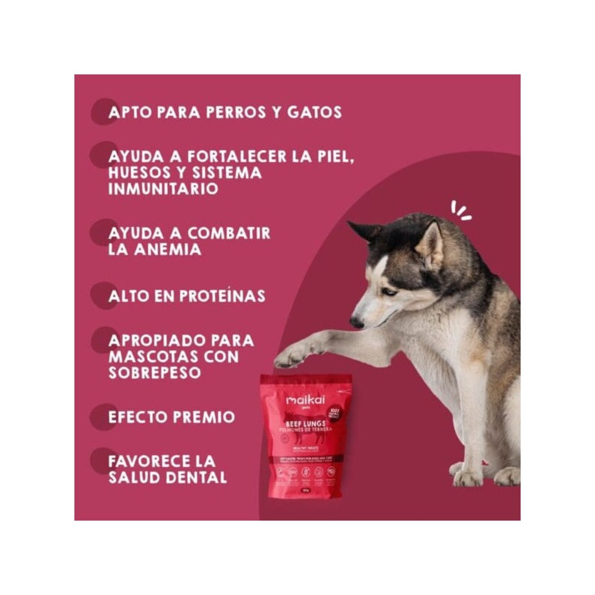 Snacks de Pulmones de Ternera para perros y gatos – 80g - 2